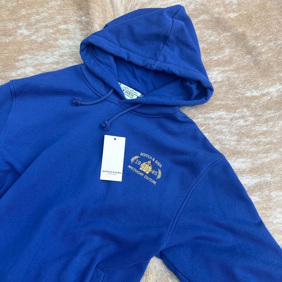 Scotch & Soda heavyweight hoodie sz. XL BLUE - Picture 8 of 8